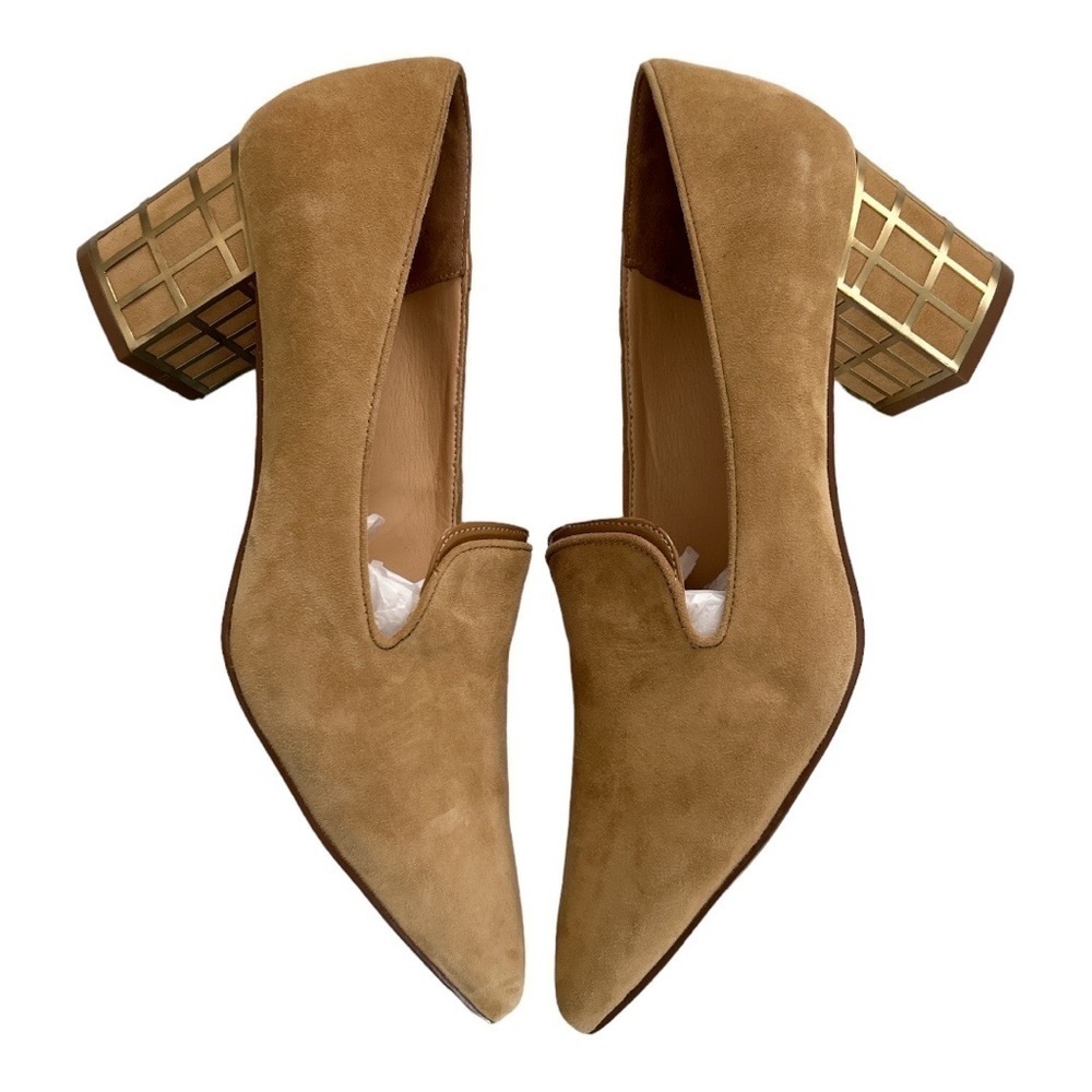 Brian Atwood Kendal Caged Heel Suede Pump Size 11M - Picture 3 of 14